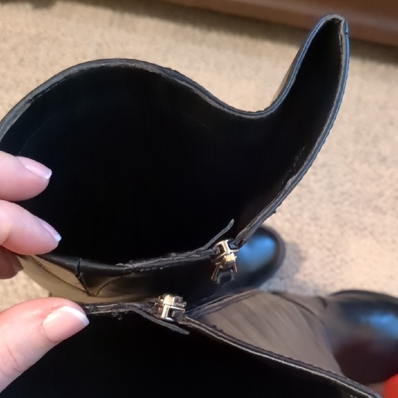 Franco Sarto Knee-High Black Boots - Picture 6 of 8